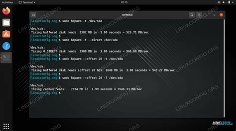 linux test hard disk and ssd speed|check disk performance linux.